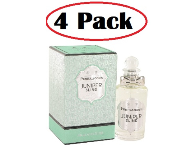 4 Pack of Juniper Sling by Penhaligon's Eau De Toilette Spray (Unisex) 3.4 oz
