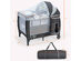 Babyjoy Portable Foldable Baby Playard Playpen Nursery Center w/ Changing Station & Net - Gray