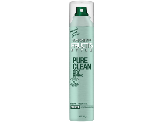 Garnier Fructis Pure Clean Silicone-Free Dry Shampoo for Normal to Oily Hair with Citrus Extract, 3.4 Ounce