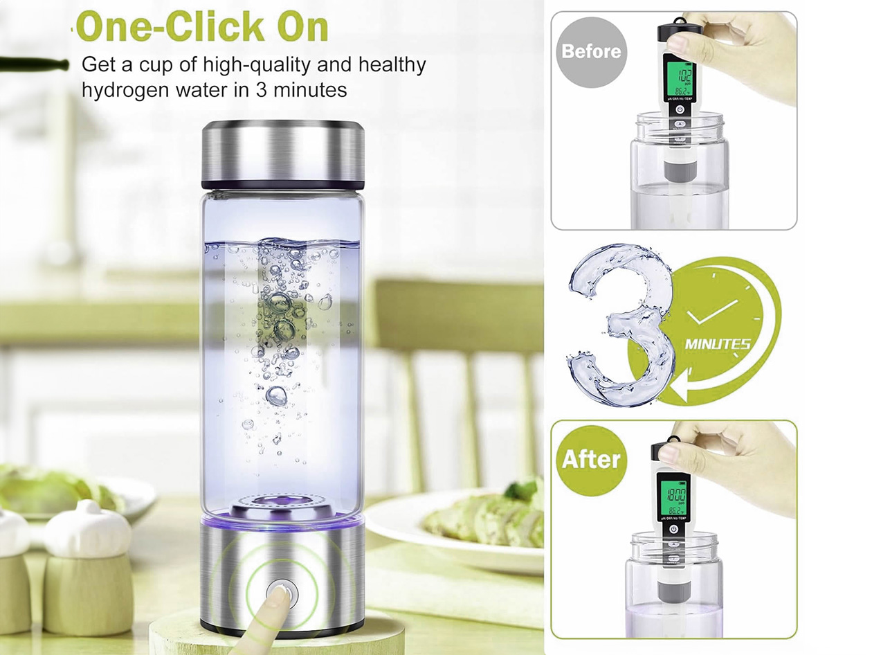 Aquaala Hydrogen Infuser Water Bottle