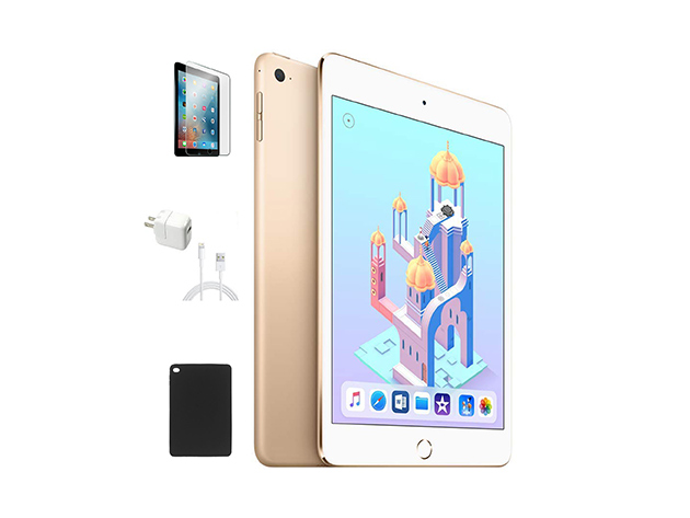 Apple iPad mini 4, 128GB - Gold (Refurbished: Wi-Fi Only) +