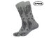 Unibasic Trendy Mens One Size Paisley Bold Colors Crew Soft Bandana Socks - 2 Pairs - Grey