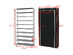 Costway 10 Tier Shoe Tower Rack With Fabric Cover 27 Pair Space Saving Organizer Black - Black