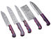 Hand Forged Damascus Chef Knives (5-Pack)