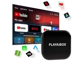 PlayAIBox Apple CarPlay & Android Auto Wireless Adapter with Streaming Service Support