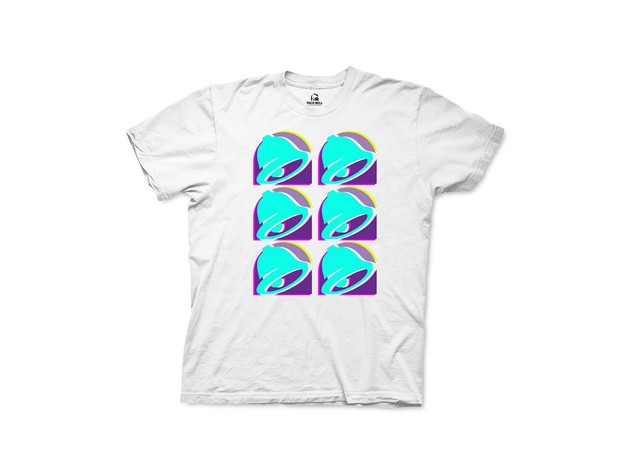 Taco Bell Repeat Men's Graphic T-Shirt White Size Large