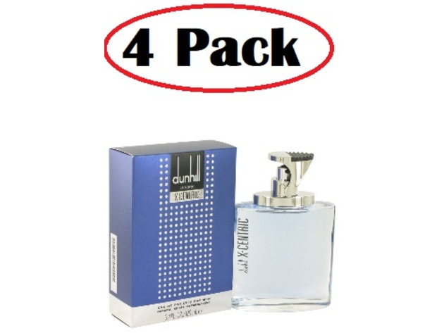 4 Pack of X-Centric by Alfred Dunhill Eau De Toilette Spray 3.4 oz