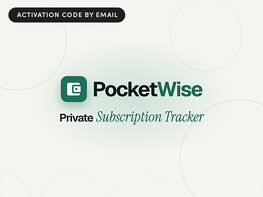 PocketWise Subscription Manager: Lifetime Subscription
