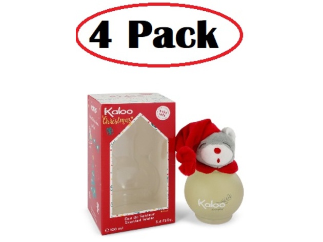 4 Pack of Kaloo Christmas by Kaloo Eau De Senteur Spray 3.4 oz