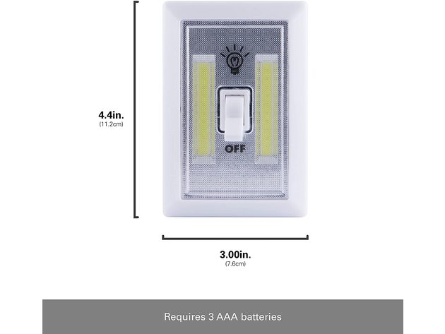4 Pack Wireless LED Light Switch Battery Operated - Batteries Included