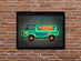 Octavian Mielu 16x12 Neon Illusion Wall Art (Mystery Car)