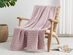 Vintage Cotton Waffle Blanket (King/Lilac)