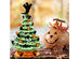 Costway 11.5'' Pre-Lit Ceramic Hand-Painted Tabletop Halloween Tree Battery Powered Green - Green