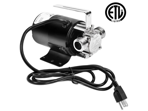 Electric Power Water Transfer Removal Pump 120V With Hose - Black
