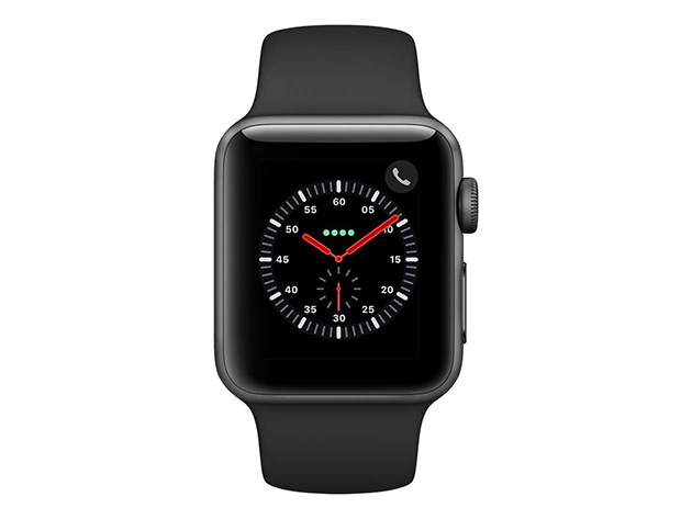 Apple Watch Series 3, 42mm - Grey/Black (Refurbished Grade B: GPS + 4G)