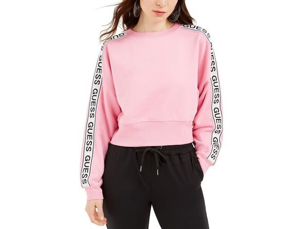 guess hoodie pink