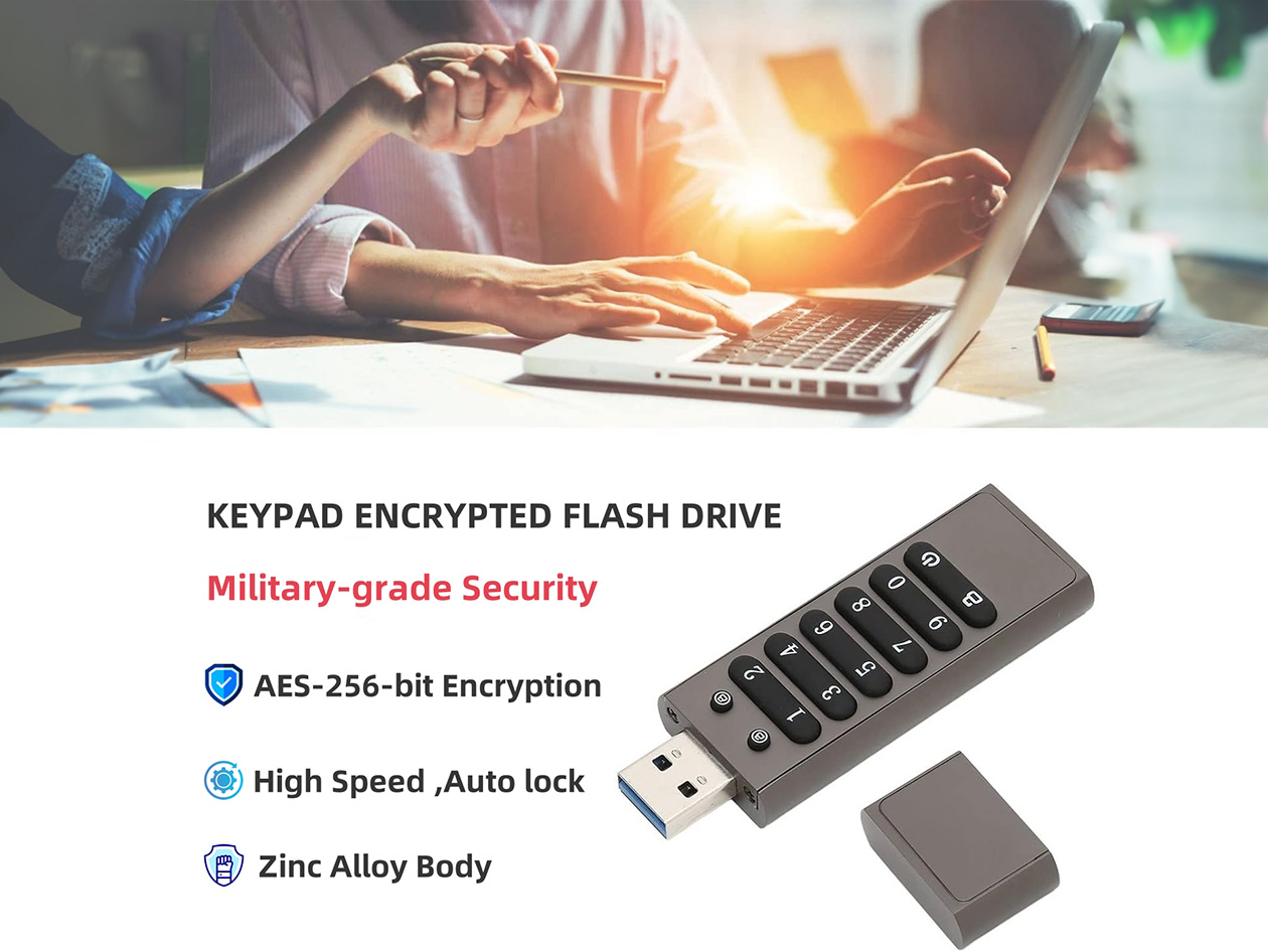 Encrypted Keypad USB 3.0 Flash Drive