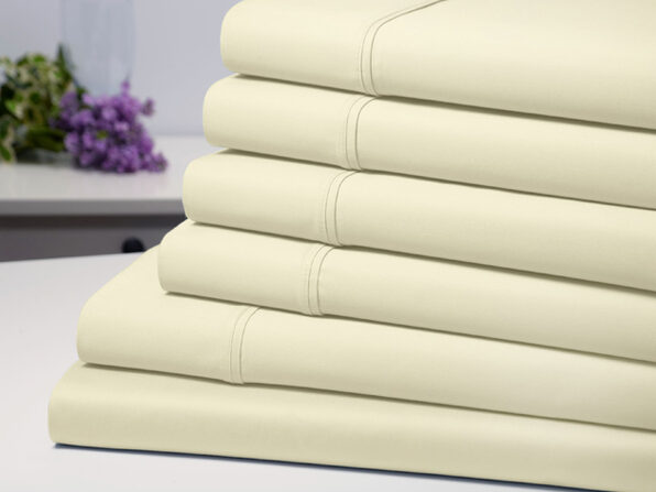 Bamboo Comfort 6 Piece Luxury Sheet Set - Ivory (Full) - Product Image