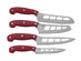 Mad Hungry Air Blade Knife Set + Knish Two Stage Knife Sharpener (Red)