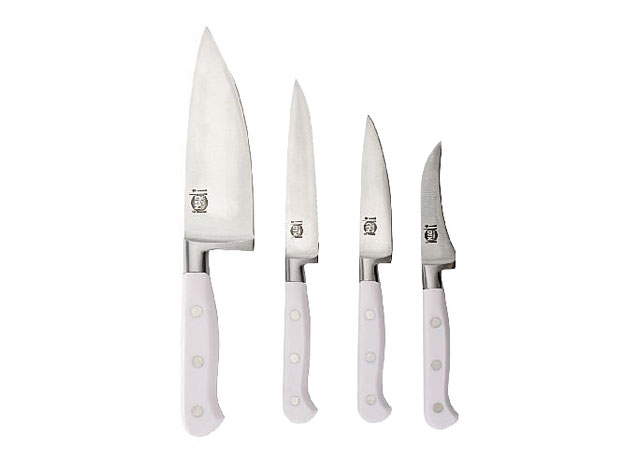 Mad Hungry 4-Piece Forged Knife Set, White