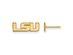 10k Yellow Gold Louisiana State University XS (Tiny) Post Earrings