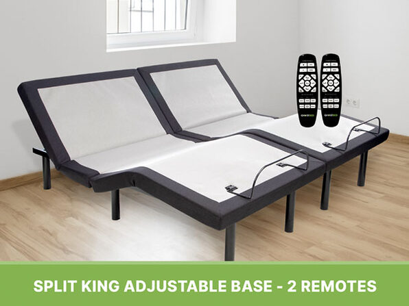 king enso hampton memory foam mattress & adjustable base