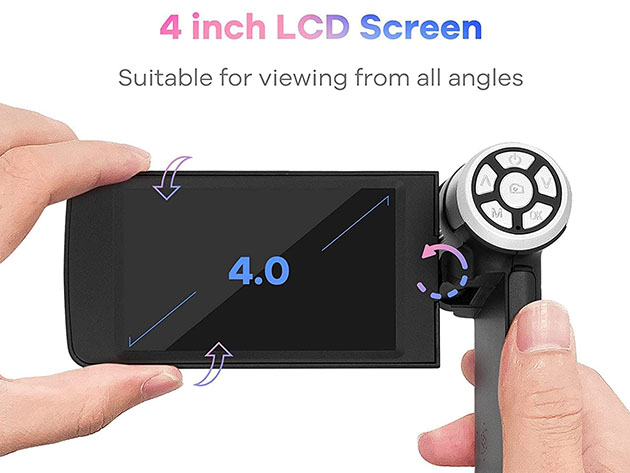 Portable Handheld Pocket LCD Microscope with 4" Screen