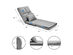 Costway Floor Folding Sofa Chair Lounger 6 Positon Adjustable Sleeper Bed Couch Recliner - Gray