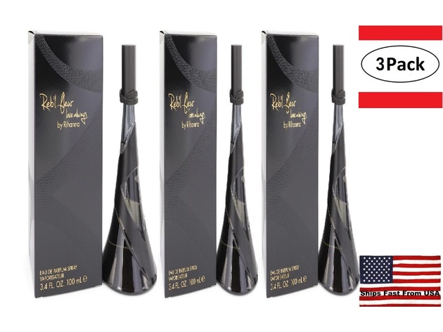 3 Pack Reb'l Fleur Love Always by Rihanna Eau De Parfum Spray 3 oz for Women