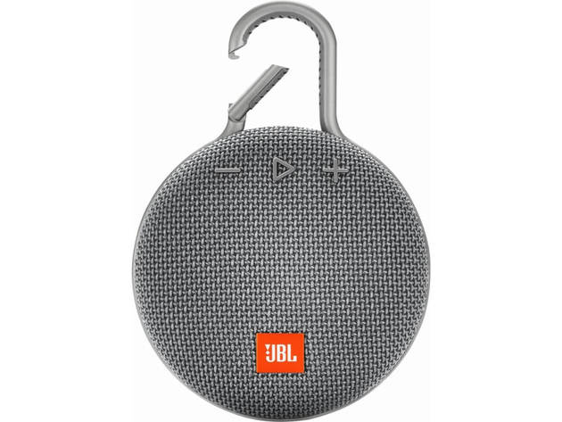 JBL CLIP3GRY Clip 3 Portable Bluetooth Speaker - Stone Gray