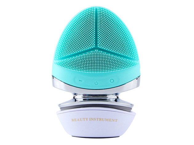 Featuring High-Frequency Pulse & Soft Silicone Head, This Facial Brush Deeply Clean and Exfoliate the Skin to Remove Excess Oil & Dirt