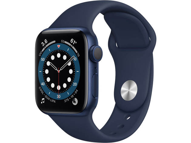 Apple MG143LL Series 6 Watch (GPS) - Blue - 40mm