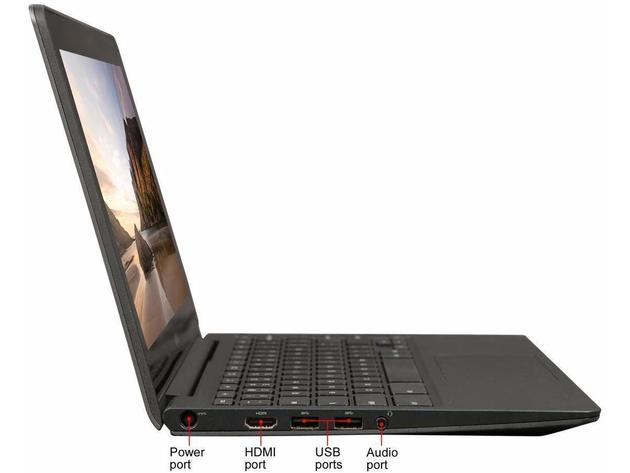 HP Chromebook CB1C13 Chromebook, 1.40 GHz Intel Celeron, 2GB DDR3 RAM, 16GB SSD Hard Drive, Chrome, 11" Screen (Renewed)