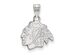 14k White Gold NHL Chicago Blackhawks Small Logo Pendant