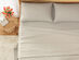 4-Piece Pre-Washed Microfiber Sheet Set (Grey/Full)