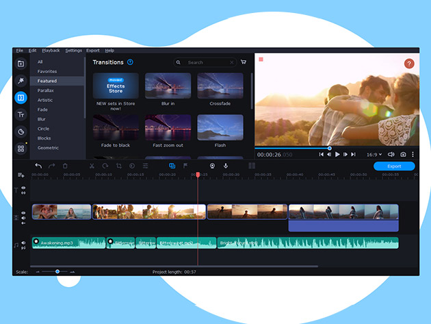 Movavi Video Editor Plus 22 for Win/Mac