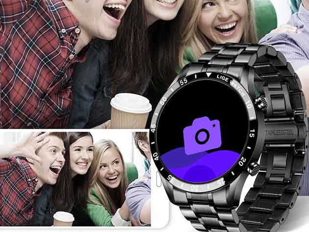 LIGE Luxury Men’s Smart Watch (Silver)