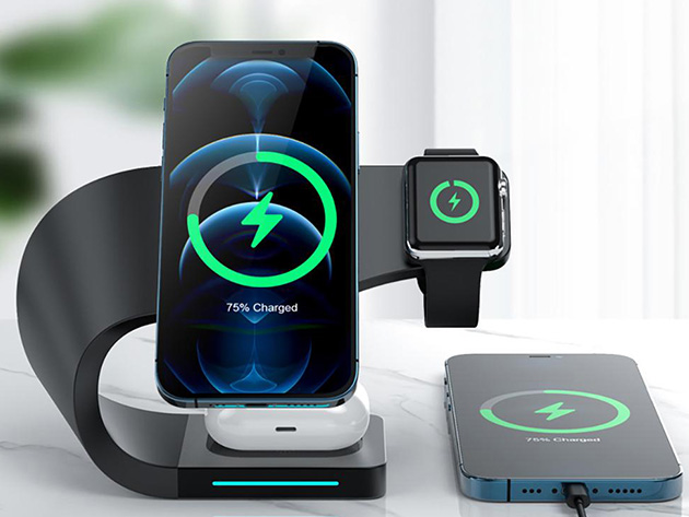 INNODUDE 4-in-1 MagSafe Wireless Charging Station