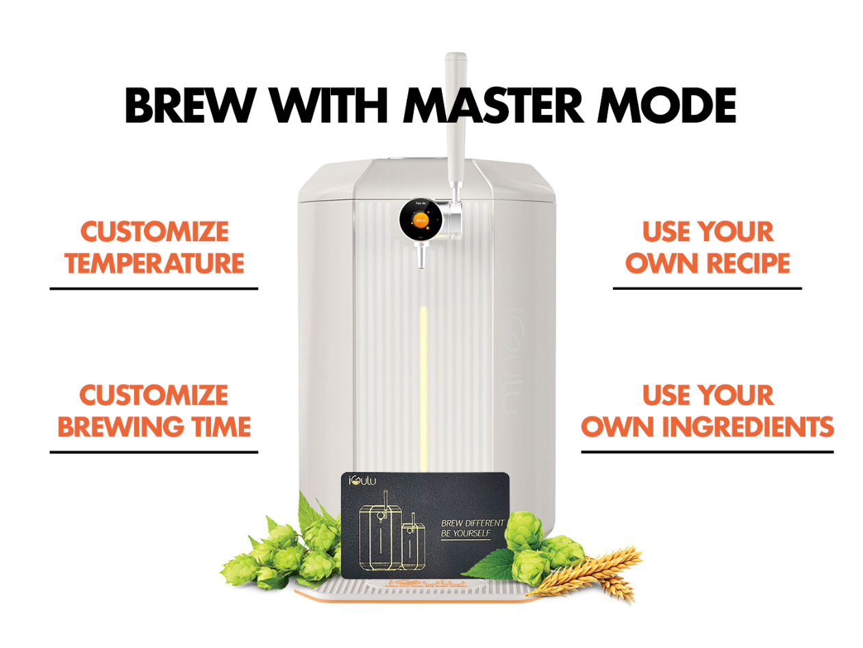iGulu F1 All-in-One Automated Home Craft Beer Brewer with 3 Beer Kits & Master Mode