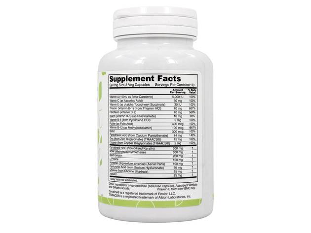 LuckyVitamin - Hair, Skin & Nails Clinically Advanced Formula - 90 Veg Capsules
