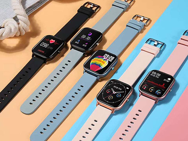 Reloj inteligente Metálico con Monitor de Salud y Actividad Física |  StackSocial