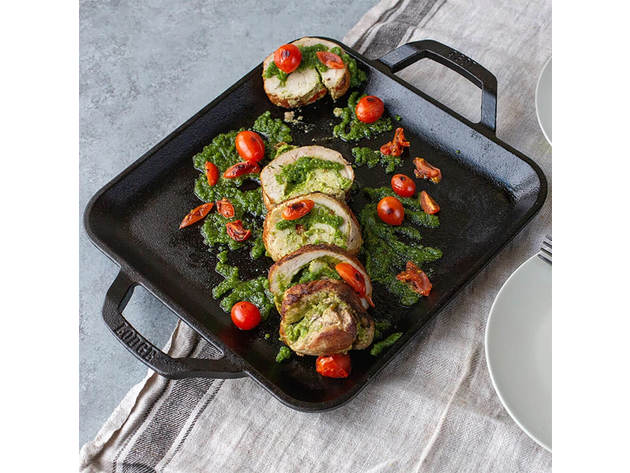 Lodge LC11SGR 11 inch Seasoned Cast Iron Square Griddle