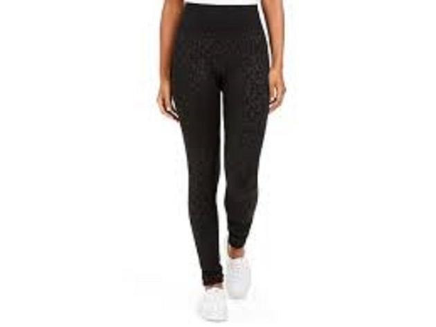 Hippie Rose Juniors' Fleece-Lined Leggings Black Size Extra Small