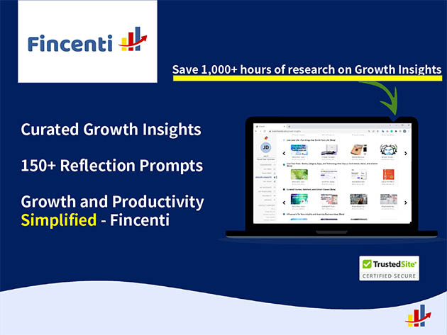 Fincenti Growth & Productivity Tool: Lifetime Pro Subscription