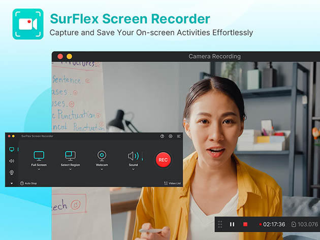 SurFlex Screen Recorder: Lifetime Subscription (Windows)