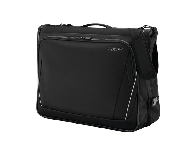 American Tourister Superset Large Zippered and Two Corner Pocket Garment Bag, Black