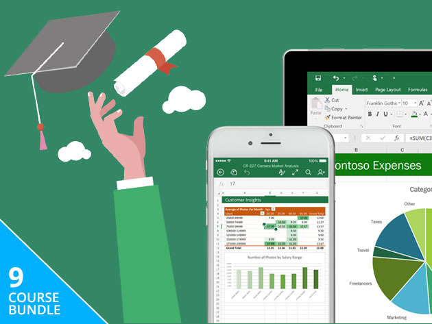 microsoft excel certification training bundle