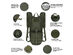 Tactical Hydration Pack with 2.5L Bladder & Thermal Insulation (Green)