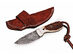 Damascus Hunting & Skinning Knife (CK-4014/Nickel Silver + Stag Horn)
