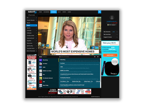 SelectTV: Lifetime Subscription